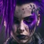 Placeholder: beautiful punk girl, intricately detailed, darkpurple tones, 8k, macro photography,