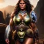 Placeholder: Ultra detailed fullbody Portrait in oil on canvas of busty female Spartan warrior with armor,extremely detailed digital painting,ultrarealistic skin,intense stare, extremely detailed face, crystal clear eyes, mystical colors ,perfectly centered image, perfect composition, rim light, beautiful lighting,masterpiece ,8k, stunning scene, raytracing, anatomically correct, in the style of Simon Bisley and Ohrai Noriyoshi and robert e howard and Steve Jung and Wizyakuza and uncannyknack.