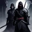 Placeholder: Together, the Crypt Thing and her ninja bodyguard [ADnD ] enigmatic figure of the ninja bodyguard. Swift as the wind, silent as the night, he moves with a grace that belies his deadly skill. Clad in dark, form-fitting attire that seems to meld with the shadows themselves, he is a specter of protection and vigilance. His eyes, sharp and alert, betray a fierce loyalty to his master, the Crypt Thing.