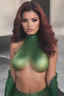 Placeholder: Demi Rose is an horrifying looking Martian Vampire with green skin and red hair