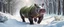 Placeholder: hippo in the snow, forest alley background, close-up shot, realistic,Highest quality telescopic Zeiss Zoom lens, supreme cinematic-quality photography, steel walnut wood green leather clothes, Art Nouveau-visuals,Vintage style Octane Render 3D technology,hyperrealism photography,(UHD) high-quality cinematic character render,Insanely detailed close-ups capturing beautiful complexity,Hyperdetailed,Intricate,