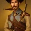 Placeholder: portrait,"Insanely detailed photograph of a male western mustachioed crossbowman", charo detailed, sequenced Sombrero, detailed held dagger, digital painting, artstation, concept art, smooth, sharp focus, illustration, art by artgerm and greg rutkowski and alphonse mucha, 8 k,fantasy, unreal engine