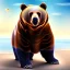 Placeholder: bear on the beach