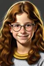 Placeholder: GIRL WITH HUGE 1980S PERMED HAIR, REALISTIC