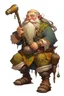 Placeholder: teenage fair-haired nomadic bard mountain dwarf with flute dnd