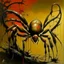 Placeholder: spider. Contemporary art