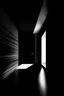 Placeholder: No matter how fast light travels, the darkness has always got there first and is waiting for it; Abstract Art; Vantablack and White; Minimalism