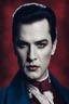 Placeholder: facial portrait - Elvis Lugosi, as Dracula - 32k, UHD, 1080p, 8 x 10, glossy professional quality digital photograph - dark blue and dark red, and light maroon and purple and foggy black gradated background, historic, powerful, octane rendering, exquisite detail, 30 - megapixel, 4k, 85 - mm - lens, sharp - focus, intricately - detailed, long exposure time, f8, ISO 100, shutter - speed 1125, diffuse - back - lighting, ((skin details, high detailed skin texture)), (((perfect face))),