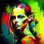 Placeholder: pretty girl Modern Art