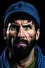 Placeholder: Ultra level Photorealistic, Lionel Messi wearing Muslim cap, portrait, realistic details