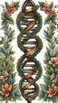 Placeholder: Color Logo tattoo DNA around it plants, white background, intricate details, highly detailed, high details, detailed portrait, masterpiece,ultra detailed, ultra quality