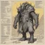 Placeholder: ConceptSheet: AD&D monster tentamort, with statistics [by Moebius]