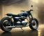 Placeholder: technical design study, oldschool triumph bobber bike, ratrod style, stylized garage interior background, hdr, uhd, 8k, center camera, perspective view, pivot on triumph, by david uhl