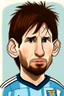 Placeholder: Lionel Messi Argentine football player ,cartoon 2d