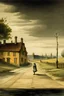 Placeholder: alone inn , lonely road, 18 century,