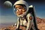 Placeholder: photo of a Sci-fi pin-up girl, wearing a spacesuit with no helmet, on an alien planet, Barbarella