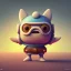 Placeholder: tiny cute finn toy,adventure time , standing character, soft smooth lighting, soft pastel colors, skottie young, 3d blender render, polycount, modular constructivism, pop surrealism, physically based rendering, square image , no background