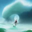 Placeholder: Santa standing of surfboard surfing a big wave, surfboard, beach, character design by cory loftis, fenghua zhong, ryohei hase, ismail inceoglu and ruan jia. unreal engine 5, artistic lighting, highly detailed, photorealistic, fantasy