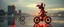 Placeholder: cyberpunk imagery synchronized mechanical gremlin rat bat drumming kit trike flickering stable core, wet reflective salt flat city