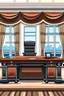 Placeholder: solo u.s. president's desk in vector style illustration