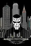 Placeholder: punisher sku;; city in the style of Hiroshi Nagai