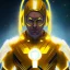 Placeholder: Cosmic super hero, yellow costume,8k HD image,