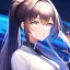 Placeholder: 8k, high quality, detailed, beautiful lighting, vibrant colors, black long hair, vibrant white eyes, girl, ponytail,