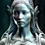 Placeholder: White Statue arwen, full body, Rome sculpture style, full body, details, fresco background, hyper realistic, 8k,