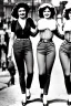 Placeholder: ziegfeld Girls on jeans walking front