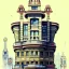 Placeholder: Trainstation on top of building +Beaux Arts architecture+artdeco architecture+detailed facades+uphill road+trees+ biopunk+Bueno Aires+turin+trieste+Book illustration by Gediminas Pranckevičius, Jean Baptiste Monge, Brian Kesinger, Anton fadeev, Kilian Eng, strong lines, high contrast vibrant colors, highly detailed, 16k resolution, trending on behance