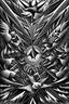 Placeholder: light of angels and darkness of devils; abstract art; m.c. Escher