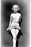 Placeholder: Ziegfeld Girl with short hair on leggings