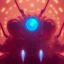 Placeholder: portrait painting of a cyberpunk red robot spider, ultra realistic, intricate details, ultra highly detailed, shiny, smooth, studio quality, octane render, Surrealism, Triadic colour scheme,glow-stick, ambient lighting,nightclub lighting, polaroid, 100mm, --ar 1:1 --v4