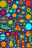 Placeholder: outer space, planets, rocket ships