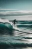 Placeholder: a man surfing in the ocean