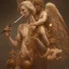 Placeholder: A beautiful angel smoking a pipe, a pipe made of beautiful walnut wood, high-resolution body parts and anatomy, painting with full HD quality, 4K, 8K, 16K, Mahshar's artwork