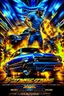 Placeholder: "Design a 90s-style action movie poster titled 'Shockwave Customs' with a blue theme and blue flames. Feature a super heroic mechanic in the foreground, fiercely battling thousands of adversaries with a spanner. In the background, show cars doing burnouts, creating a dynamic and intense scene. Capture the high-energy, gritty aesthetic of classic 90s action films. Prominently display the subtitle 'mmechanic negotiator' in bold, impactful lettering."