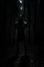 Placeholder: a demon standing in the forest, night, forest, dark, creepy