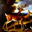 Placeholder: oil portrait of a Deer and a Dog by Diego Velázquez 8k