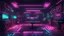 Placeholder: Hyper Realistic Rustic Hip-Hop Music Studio with dark futuristic & Neon-Glitched background