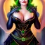 Placeholder: ultra detailed fullbody portrait of busty beautiful The Evil Queen, extremely detailed digital painting, intrincate, extremely detailed face,crystal clear Big Green eyes, in the style of Ohrai Noriyoshi and robert e howard and pablo oliveira and Ken Kelley and Keith Parkinson,mystical colors,perfectly centered image, perfect composition, rim light, beautiful lighting,8k, stunning scene, raytracing