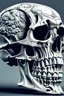 Placeholder: greek sculpturestyled human skull illustration