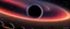 Placeholder: orbiting a black hole from a trillion miles away, peaceful, colorful, dark, ominous, beautiful abyss,