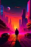 Placeholder: Generate a serene sunset over a city skyline with a lone figure walking towards the horizon.""Create a vibrant and bustling cyberpunk street filled with neon signs and futuristic vehicles."