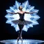 Placeholder: a recursive 3d fractal mocap graphic balerina in stage