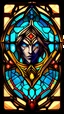 Placeholder: a stained glass picture of planet, epic legends game icon, symmetrical portrait rpg avatar, game icon stylized, intricate art deco patterns, game icon, intricate stained glass triptych, 4 k symmetrical portrait, 4k symmetrical portrait, in style of primal fire gun, ios app icon, stained glass art, app icon, game icon asset, dishonored