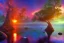 Placeholder: island waterfall bubble spring dragonfly sunset rainbow old tree