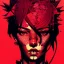 Placeholder: beautiful punk girl, hyper detailed, intricately detailed, illustration by <kilian eng> <Yoji Shinkawa>, darkred tones,