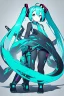 Placeholder: catgirl hatsune miku with big weapons