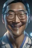 Placeholder: asian surgeon portrait smiling, scalpel pose, hyper-realistic, Meticulously intricate perfectly symmetrical extremely detailed, portrait, pixiv daily ranking, pixiv, extreme depth of field, artstation, spectacular details, volumetric lighting, masterpiece, cinematic, Hollywood production, 8k resolution, high definition, max octane render, vivid colors, max resolution, unreal engine , max perfectionism